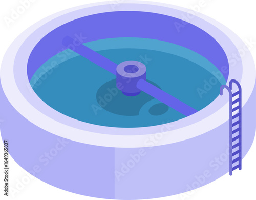 Water Purification Isometric Icon Set – Filtration, Treatment, and Clean Water Solutions