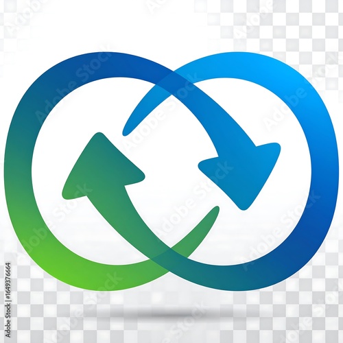 Free Download Intertwined circles with arrows - GFXLoad