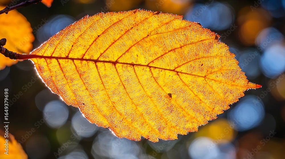 Fototapeta premium Angle composition at 50mm F1.8, sharp bill edge leading into smooth bokeh foliage