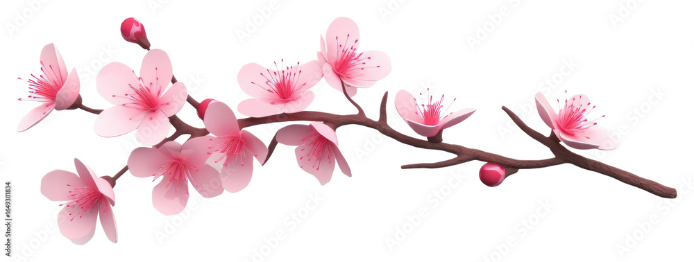 Fototapeta premium PNG Blossom flower cherry plant.