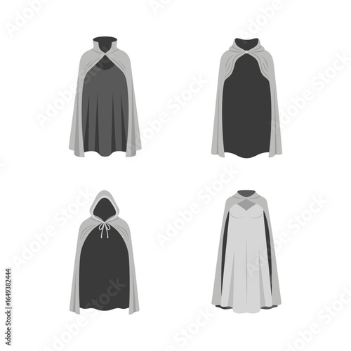 Variety of Capes in Gray and Black Color