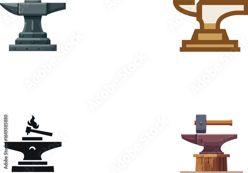 Nvil Icons, Blacksmithing and Metalwork VECTOR
