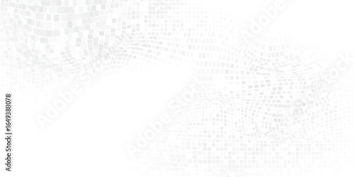 Mesh illustration grunge dotted halftone gradient texture. Vanishing polka dot art modern simple design