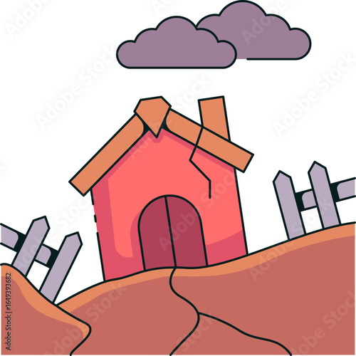 Earthquake Icon Illustrations