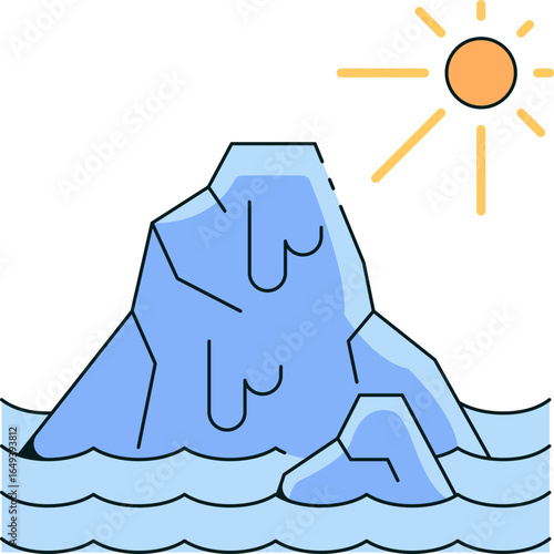 Glacier Icon Illustrations