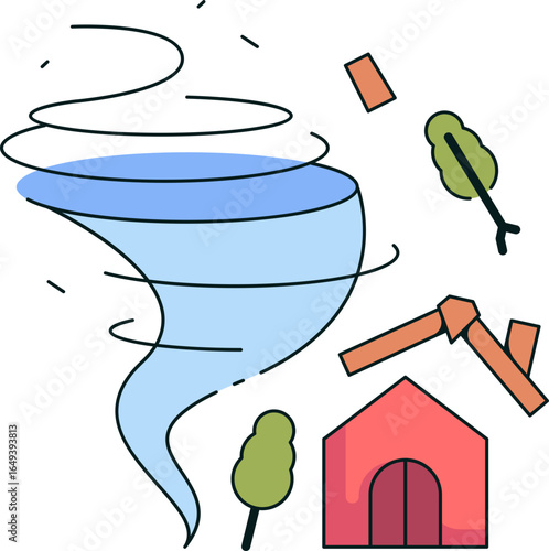 Hurricane Icon Illustrations