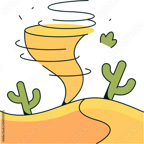 Sandstorm Icon Illustrations