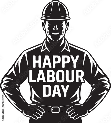 Happy Labour Day Worker Illustration Vector Design