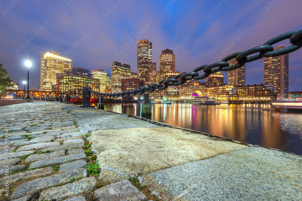 Fototapeta premium Boston, Massachusetts, USA downtown skyline