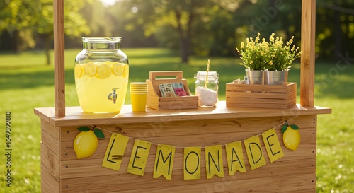 lemonade stand selling fresh lemonade
