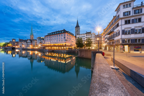 Wall Mural Zurich, Switzerland on the Limmat River