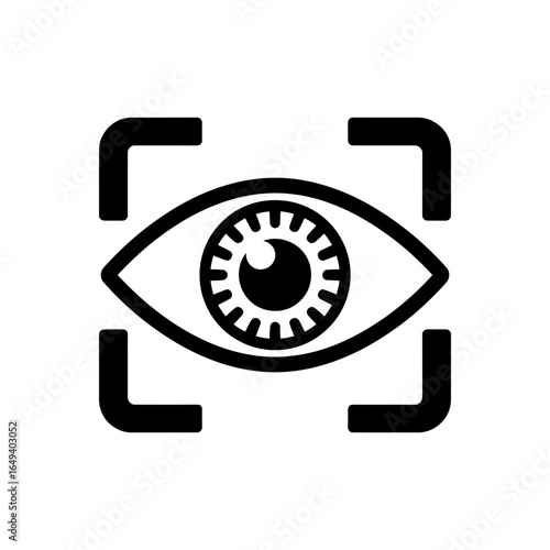 Iris recognition icon