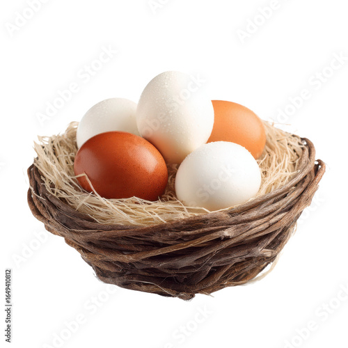 Wallpaper Mural Bird Nest With Five Eggs Brown And White On Black Background bird eggs brown eggs, Isolated On White, Png Transparent, Cut Out Torontodigital.ca