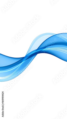 Abstract blue wavy lines (1)