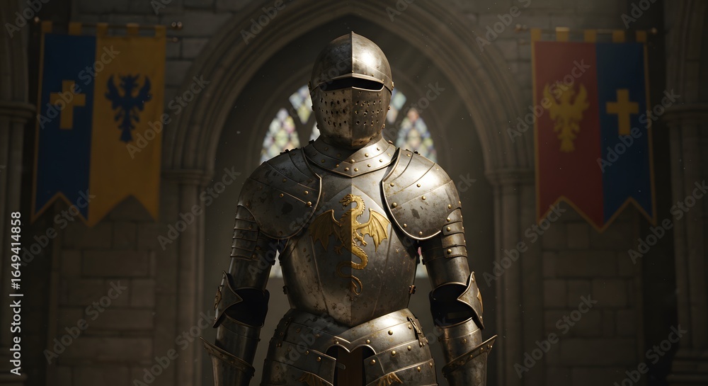 medieval knight with armour medieval knight with armour