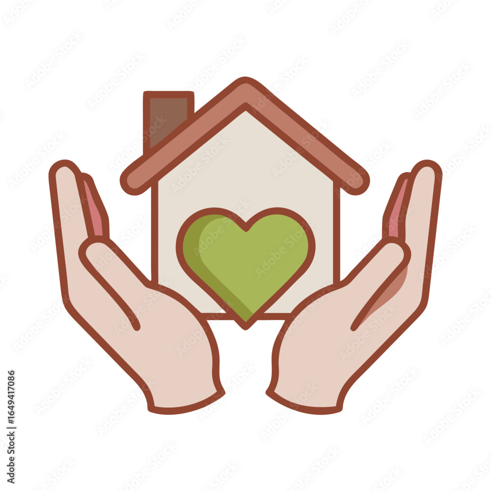 Obraz premium house in hands