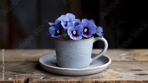 spring flowers in the cup