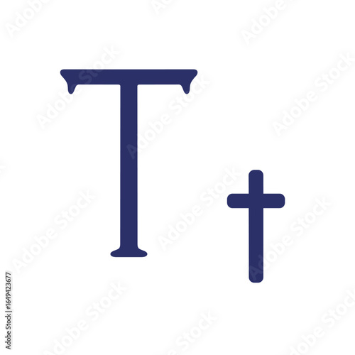 English letter (uppercase and lowercase) isolated on white background
