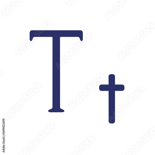 English letter (uppercase and lowercase) isolated on white background