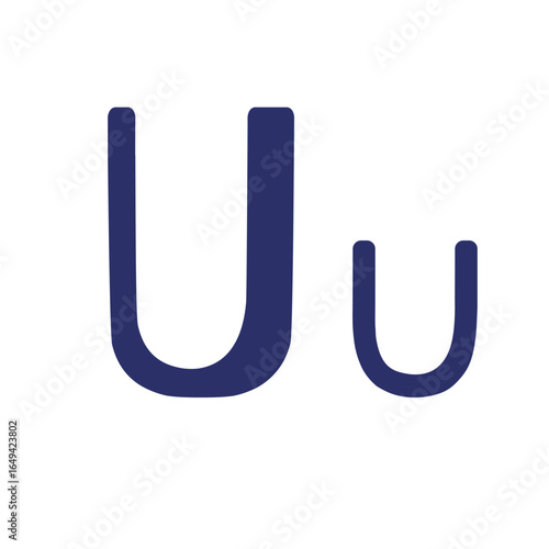 English letter (uppercase and lowercase) isolated on white background