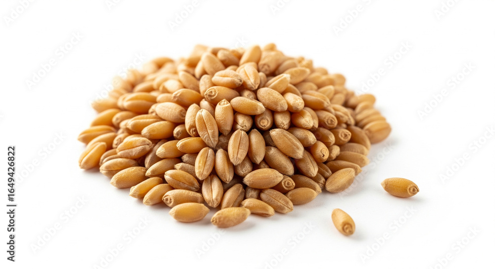 Pile of Golden Wheat Grains for Baking on an Isolated transparent background Pile of Golden Wheat Grains for Baking on an Isolated transparent background