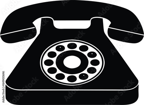  wireless telephone handset icon with vector illustration for office use