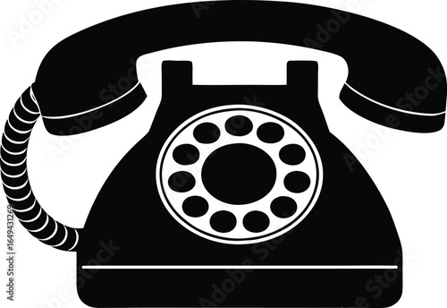  phone call symbol and isolated receiver icon for business