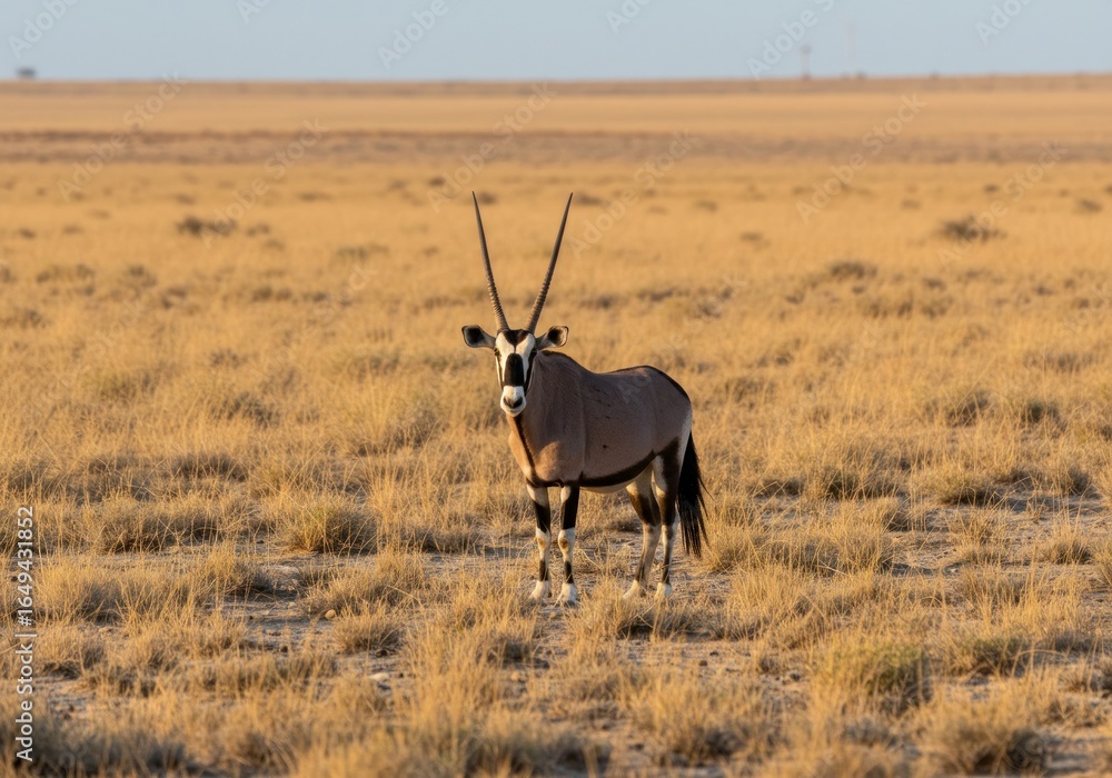 Fototapeta premium Arabian Oryx in Desert 