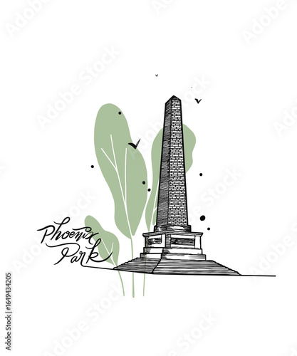 Canvas Print Phoenix Park Dublin