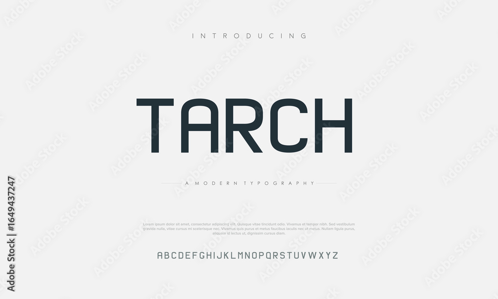 Fototapeta premium Tarch Modern minimal creative alphabet small letter logo design