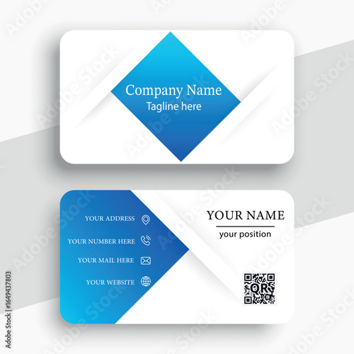 minimal elegant professional business card template