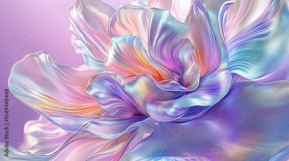 Obraz premium Abstract iridescent flower