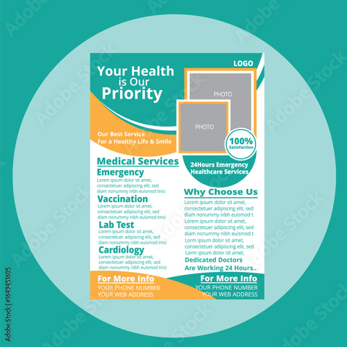 Health care flyer design