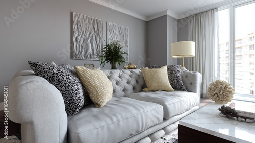 Spacious modern luxury apartment.