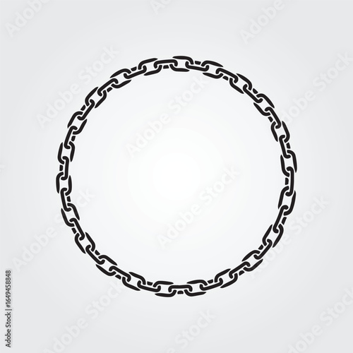 round frame vector chain