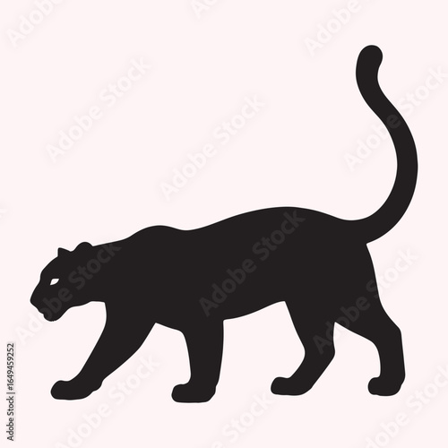 Tiger Illustration – Stylized Black and White Wildlife Predator