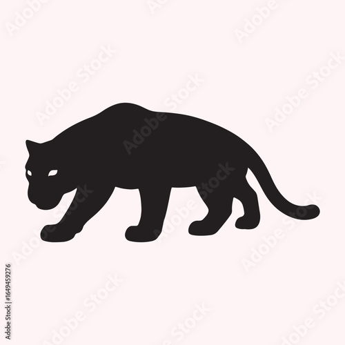 Tiger Illustration – Stylized Black and White Wildlife Predator