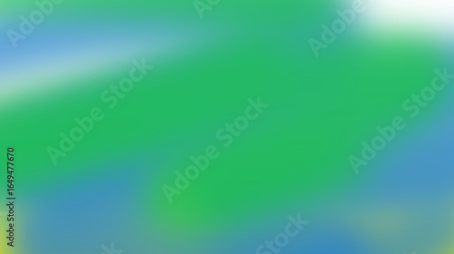 Abstract vibrant green and blue background with soft gradients creating a calming and refreshing atmosphere suitable for various design projects and presentations