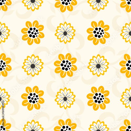 seamless background with flowers, decorative, wall, wallpaper, wrapping paper, fabric, silk, scarf, pillow, book, backdrop and etc.
