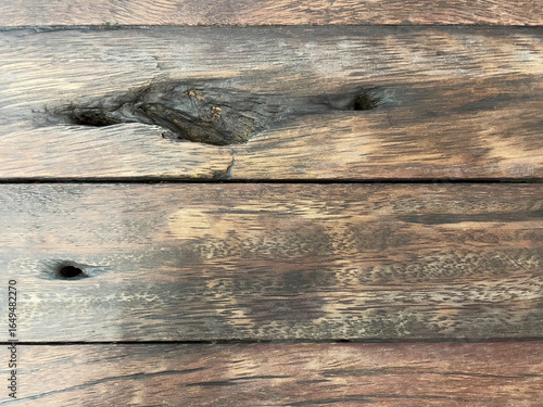 Rustic Timber Boards with Distinctive Wood Grain and Natural Knots