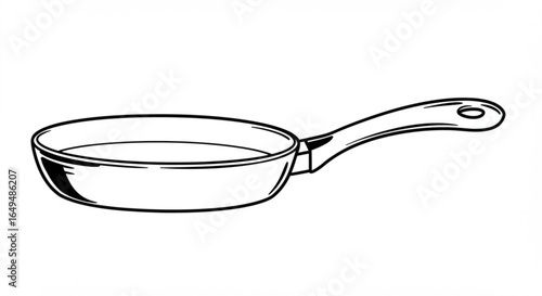 Frying pan isolated on white background