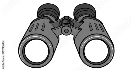 Binoculars isolated on white background