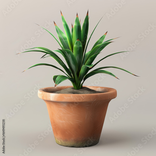 Wallpaper Mural cactus in a pot Torontodigital.ca