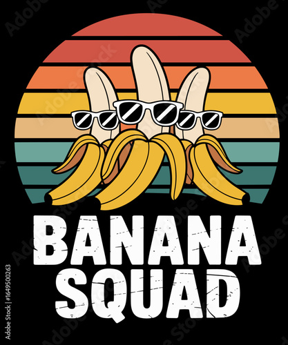 Retro Vintage Bannana Squad
