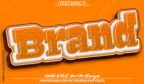  Modern Creative Brand Identity Logo Text Effect Editable Alphabet