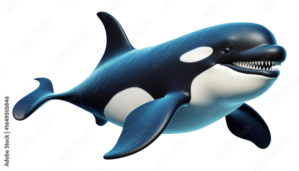 Obraz premium PNG Animal mammal whale underwater.