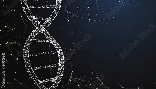 Abstract DNA Structure with Connections.