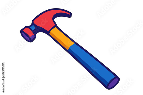 A basic manually illustrated hammer design implement for woodworking tasks