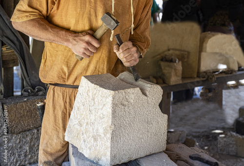 Papier peint Tailleur de pierre