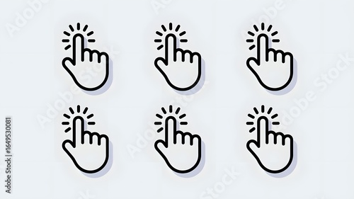 A hand pointing at the light